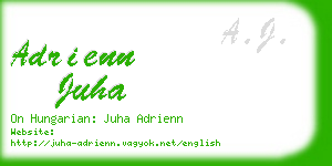 adrienn juha business card